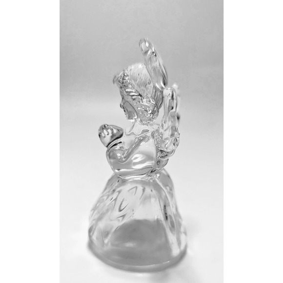 Vintage Mikasa Germany Crystal Angel Christmas Ornament Figurine Heavenly Music - Picture 5 of 6